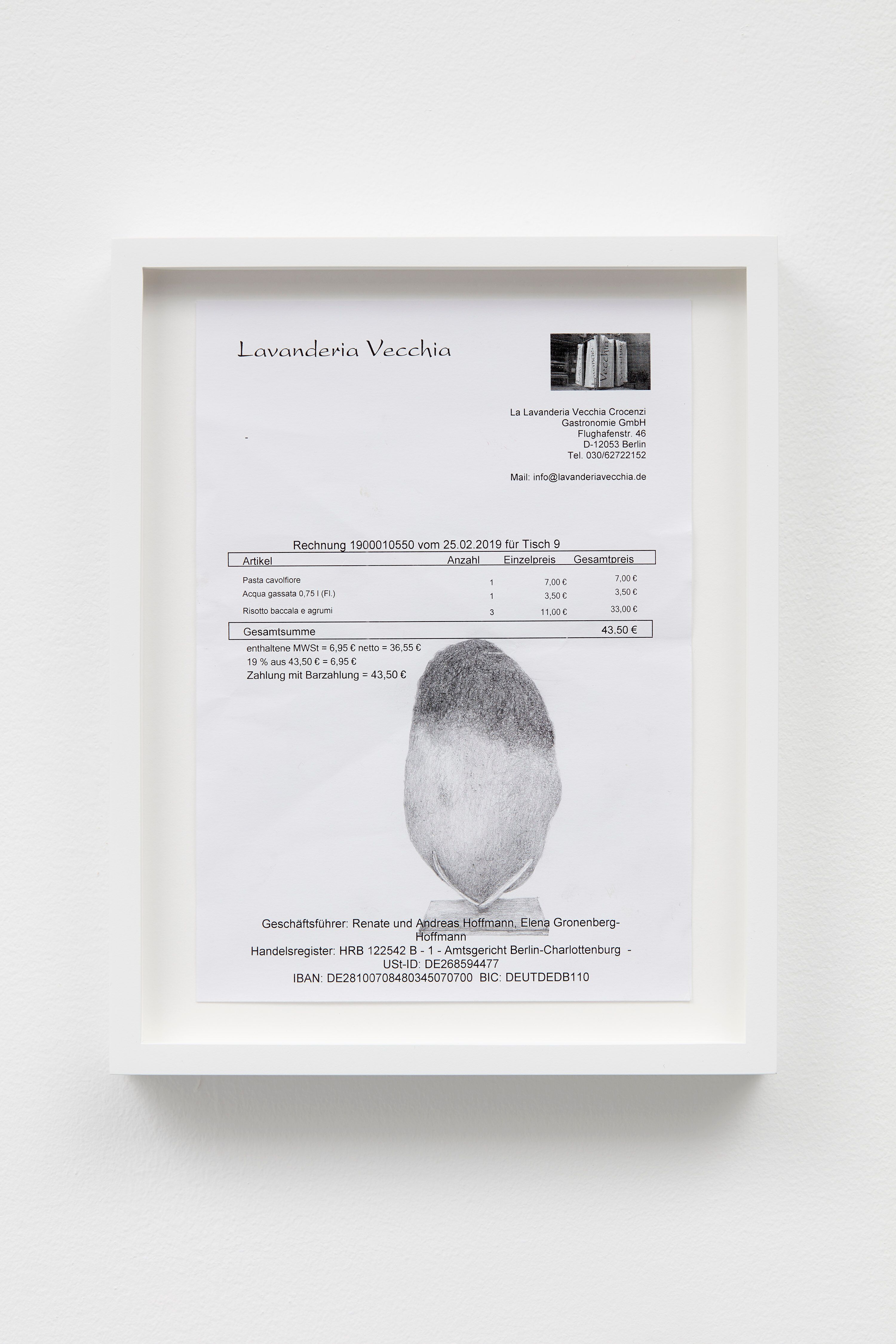 Jonathan Monk, Restaurant Drawings at Casey Kaplan, photo 3