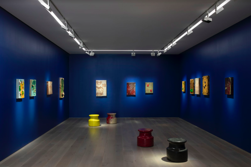 Johan Creten, Alfred Paintings at Perrotin, photo 2