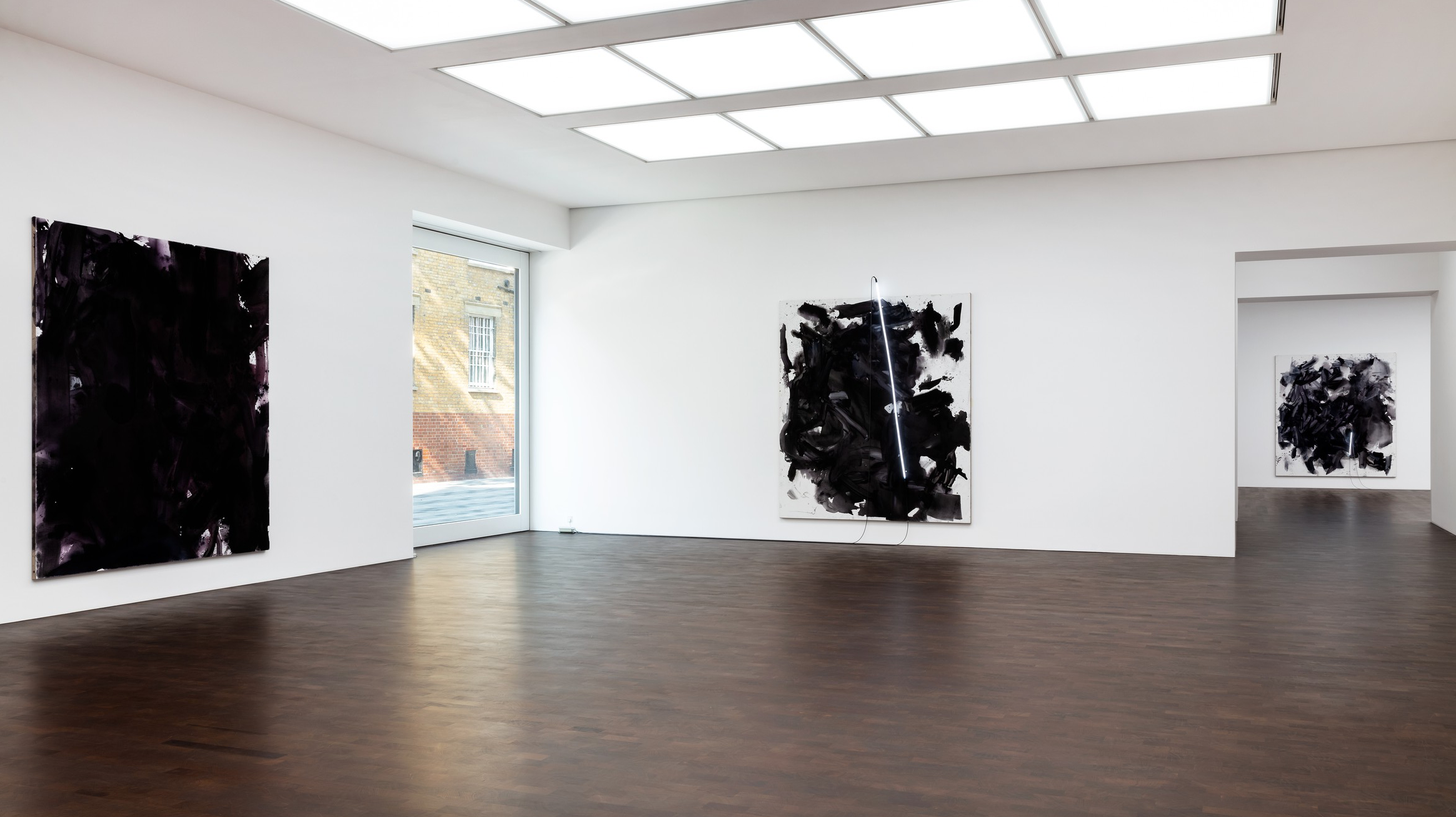 Mary Weatherford, Train Yards at Gagosian, photo 9