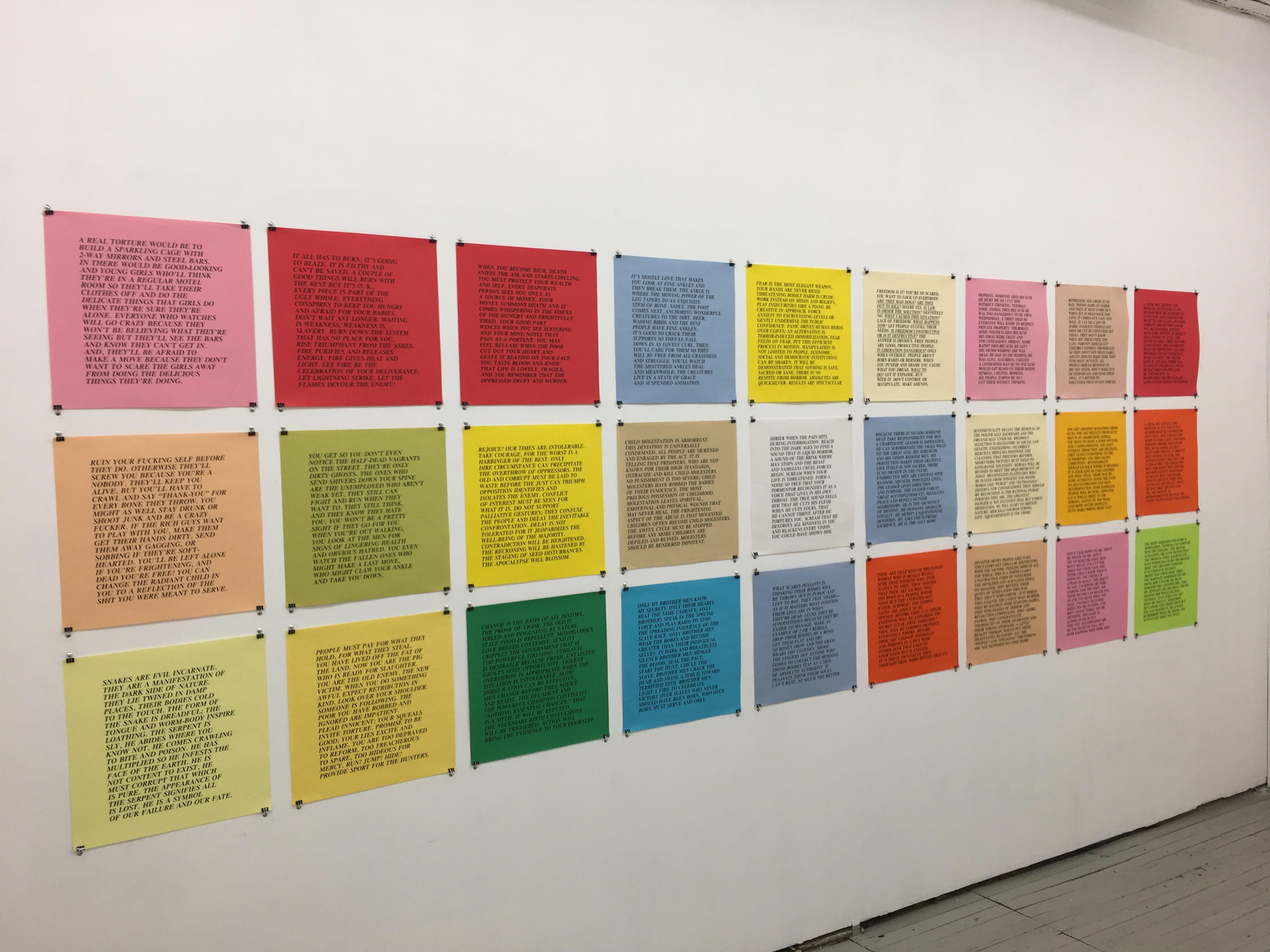 Jenny Holzer, Rejoice! Our Times Are Intolerable: Street Posters, 1977-82 at Alden Projects, photo 5