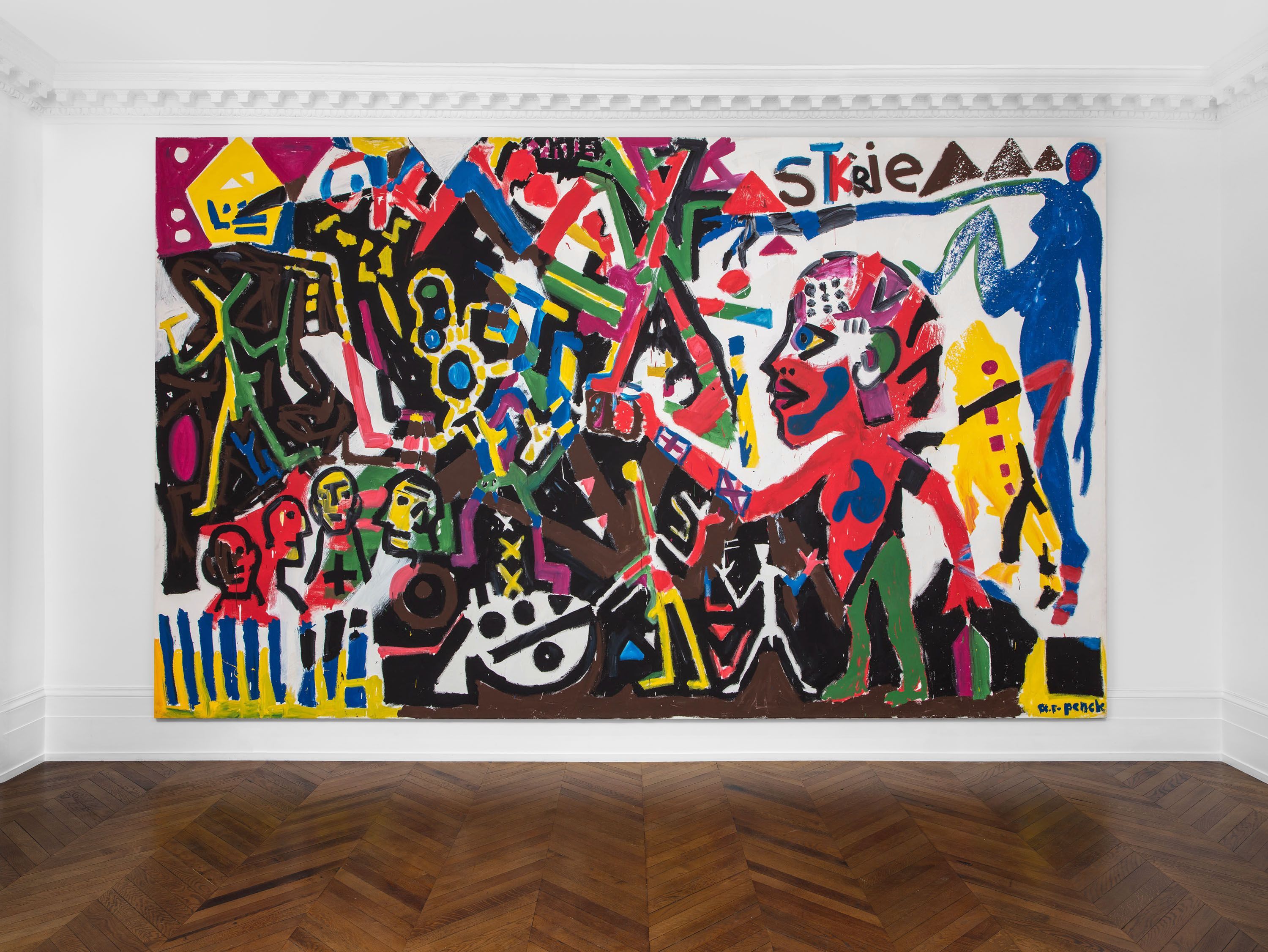 A.R. Penck, Systems: Felt Works and Paintings at Michael Werner, photo 2