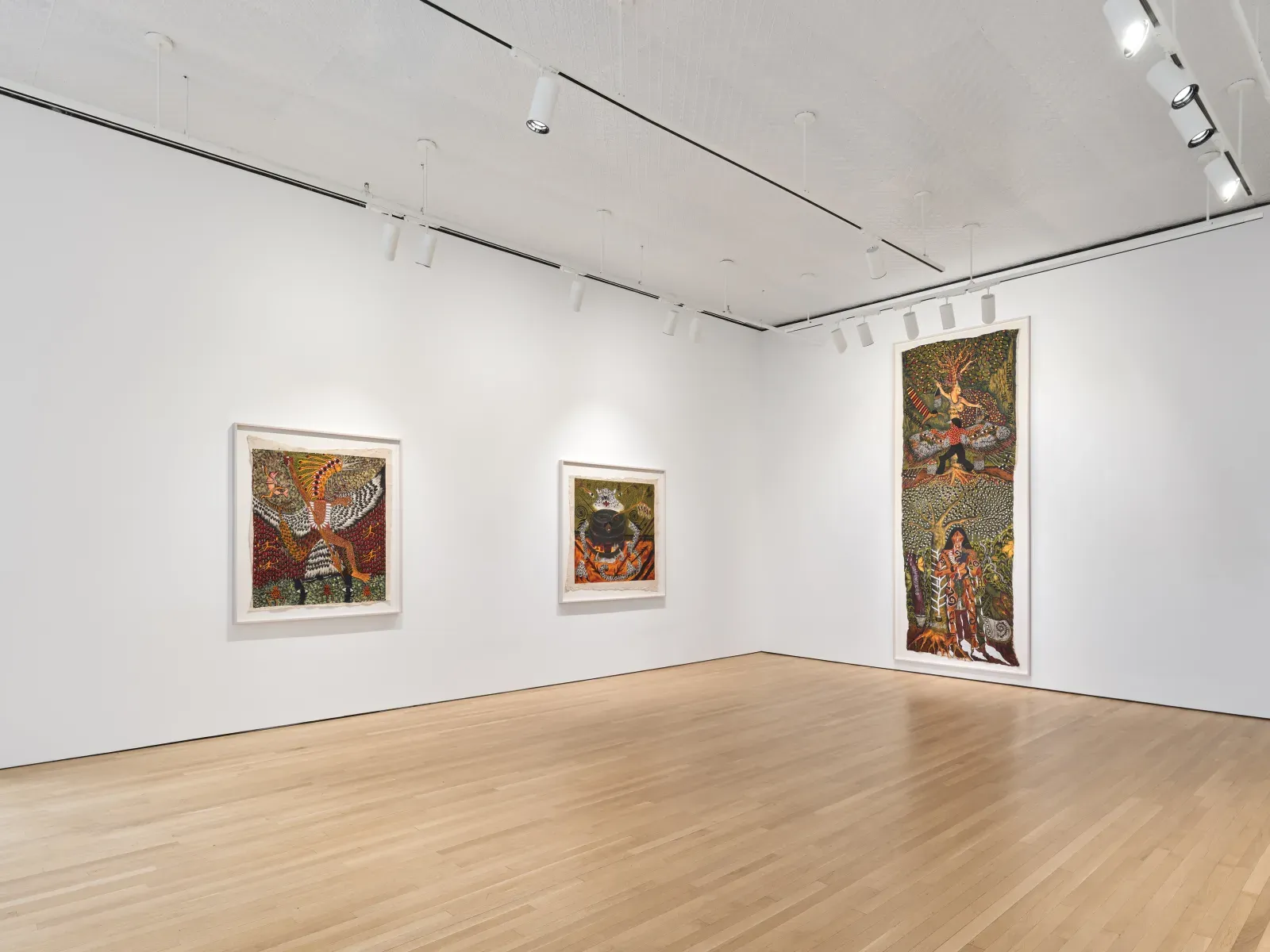 Santiago Yahuarcani, Flight of the White Heron Clan at Stephen Friedman, photo 10