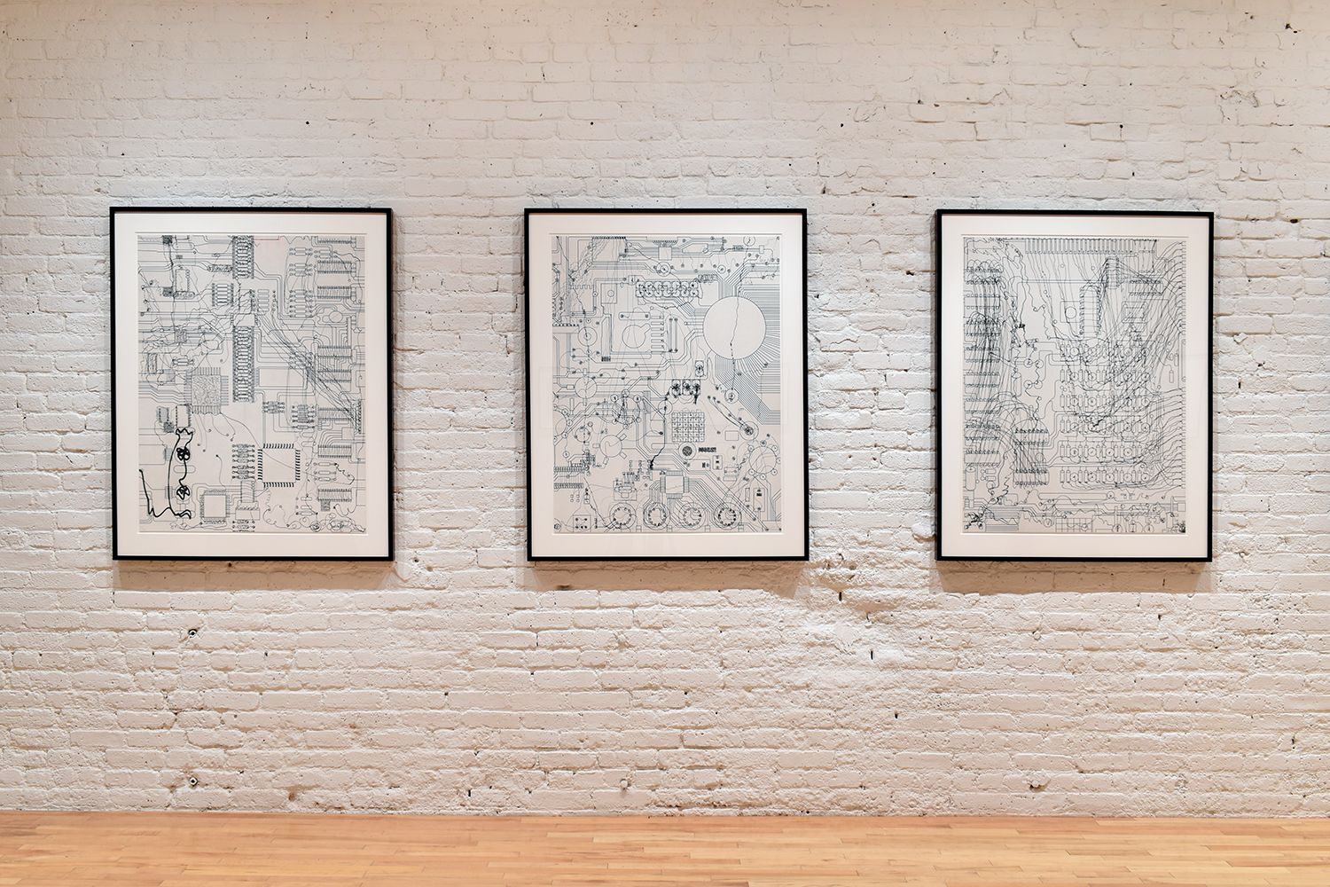 Analia Saban, Line to Thread to Wire to Cable to Line at Gemini G.E.L. at Joni Moisant Weyl, photo 2