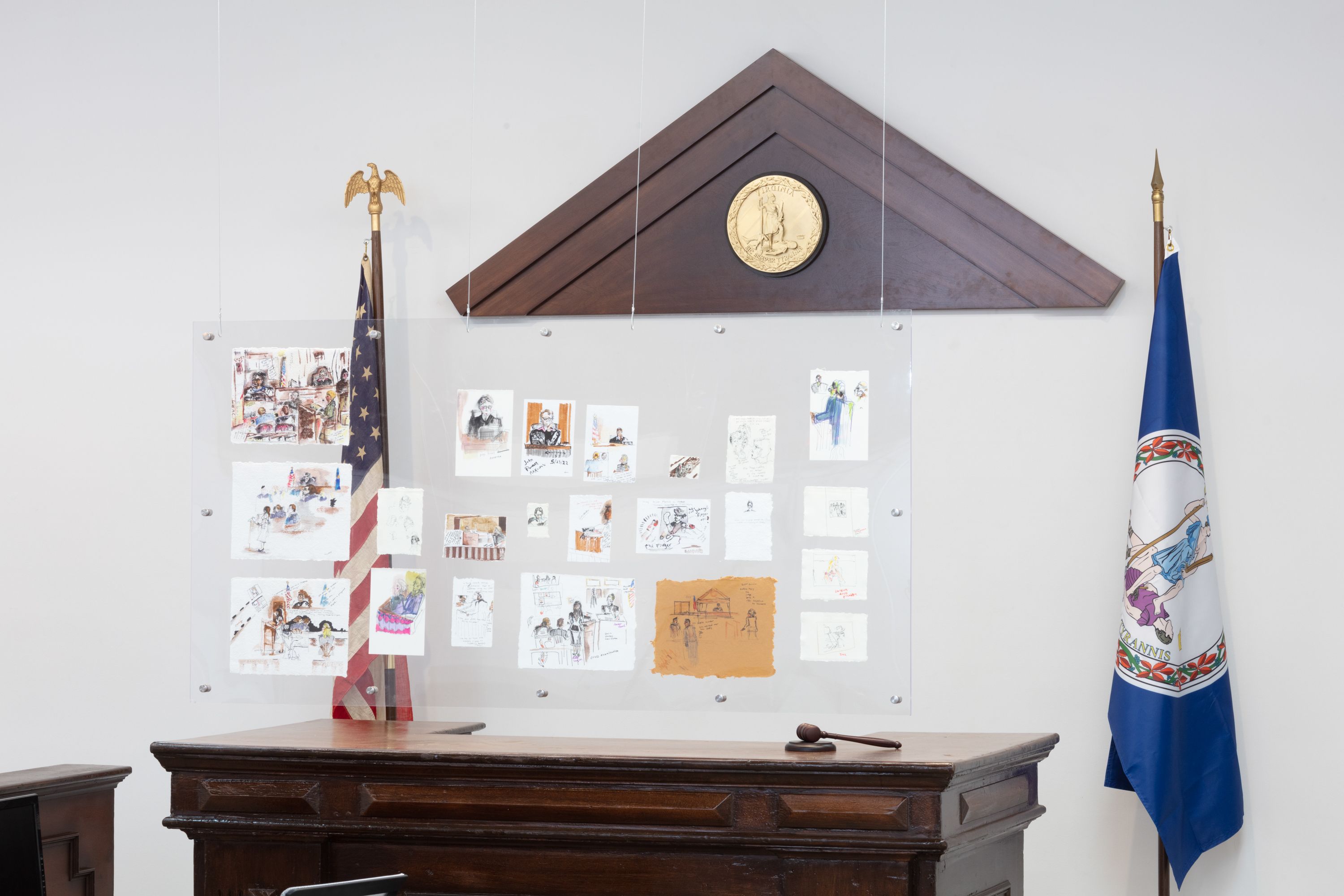 Isabelle Brourman, Virginia is for Lovers: The Official Courtroom Drawings from Depp v. Heard at Murmurs, photo 10
