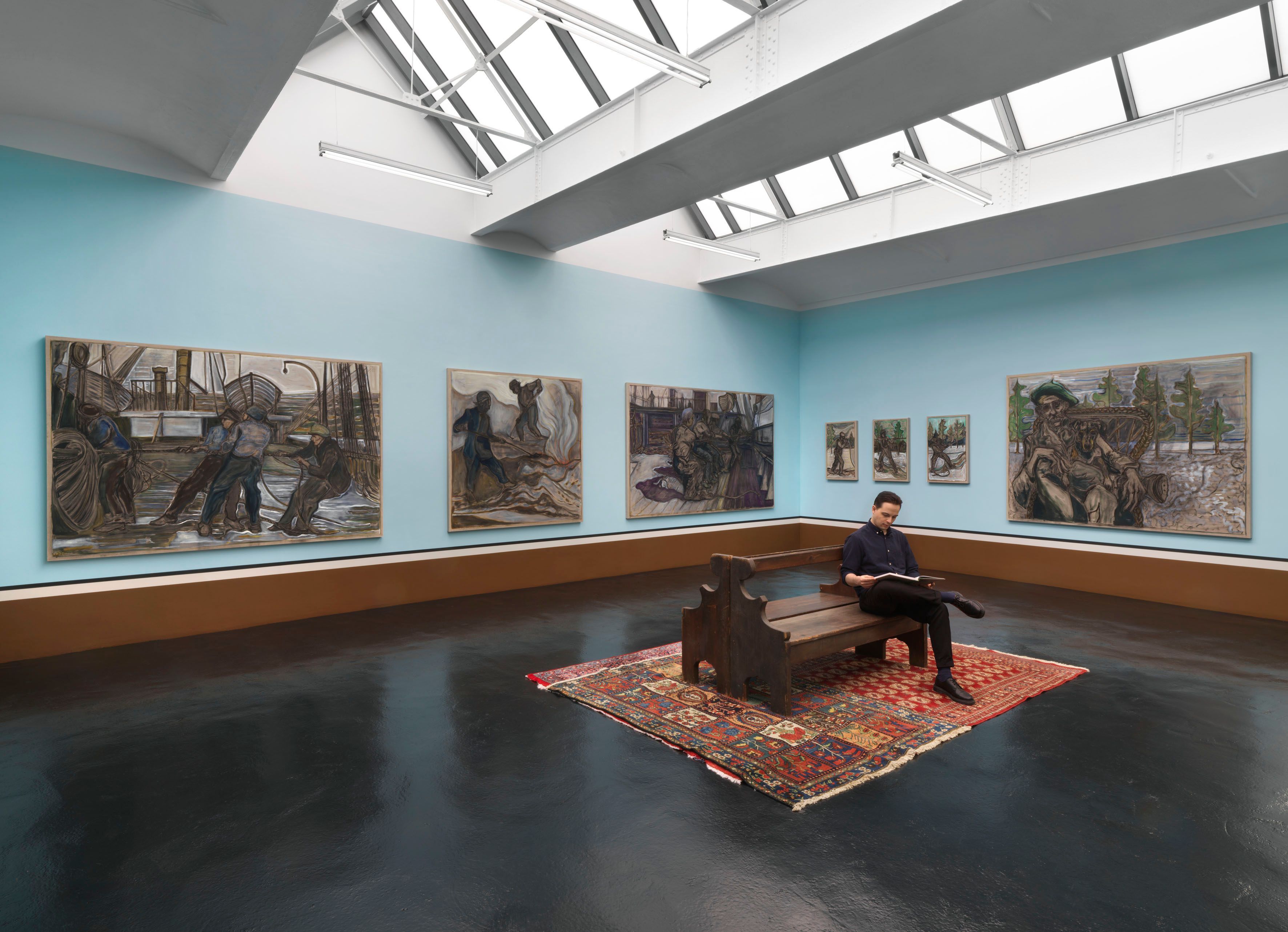Billy Childish, Skulls Wolfs Nudes Rope Pullers and a Nervous Breakdown at Neugerriemschneider, photo 2