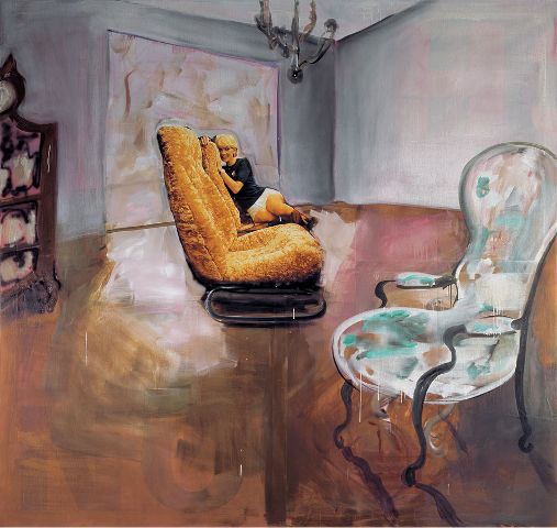 Albert Oehlen, "Home & Garden" Annex at Gagosian, photo 3