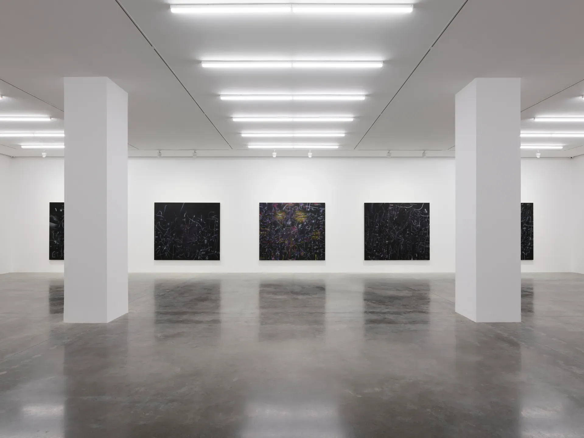 Julie Mehretu, They Departed Into Their Own Country Another Way (A 9x9x9 Hauntology) at White Cube, photo 2