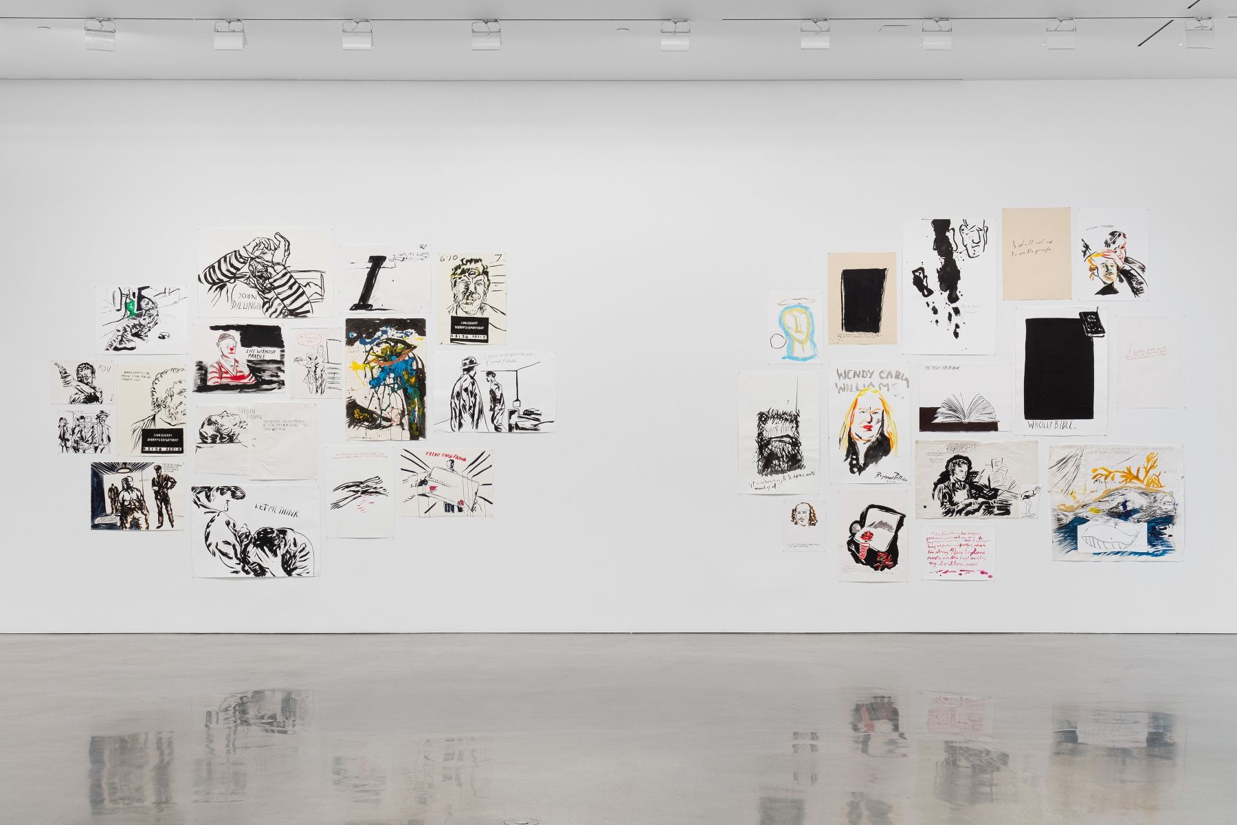 Raymond Pettibon, Pacific Ocean Pop at Regen Projects, photo 9