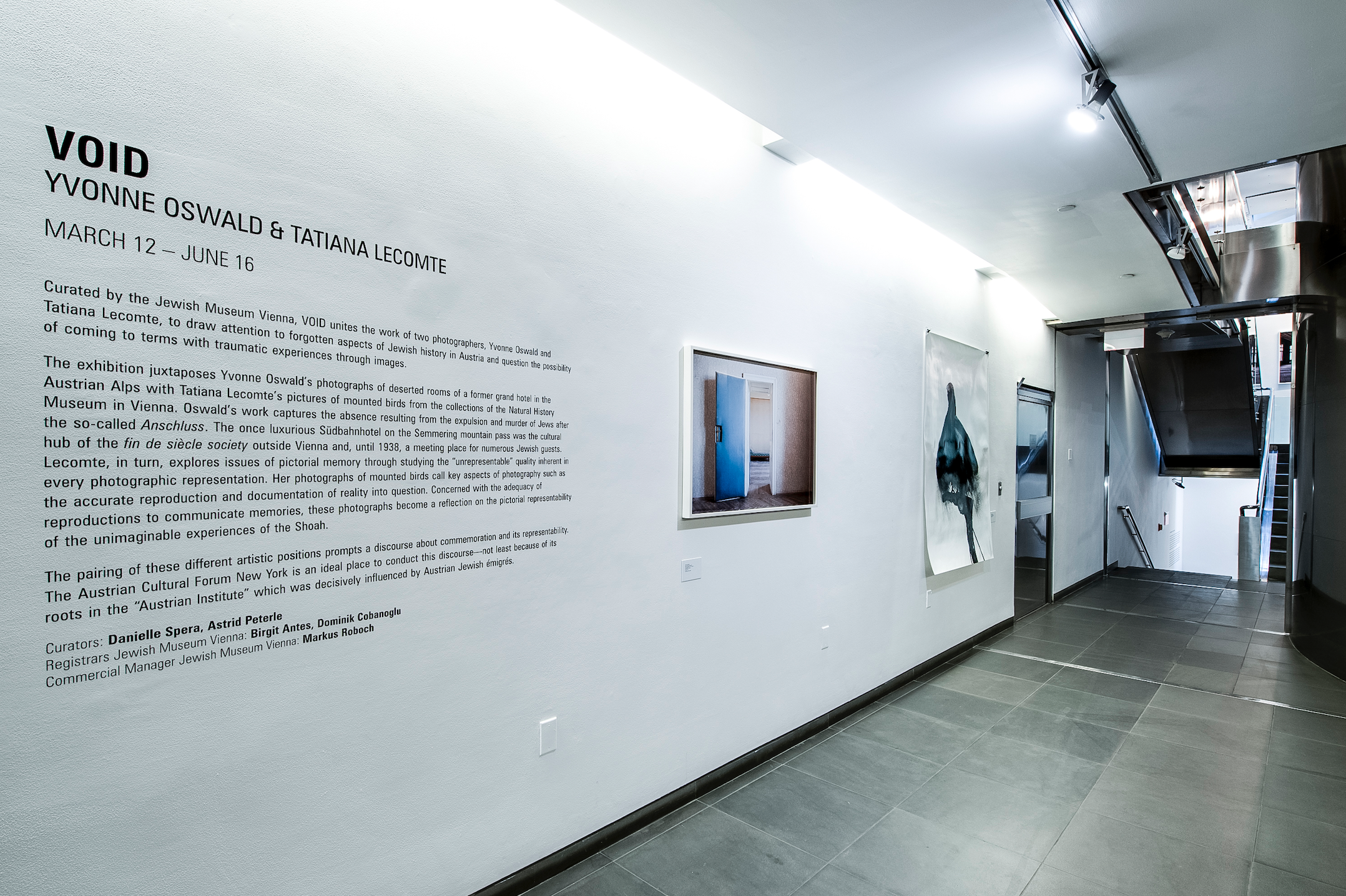 Yvonne Oswald & Tatiana Lecomte, Void at Austrian Cultural Forum, photo 2