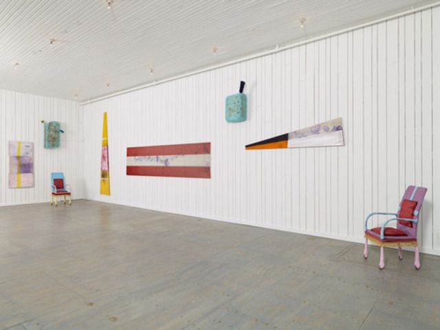 Julian Schnabel, Flag Painting at Karma, photo 9