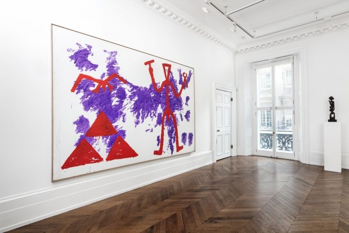 A.R. Penck, Paintings from the 1980s and Memorial to an Unknown East German Soldier at Michael Werner, photo 3