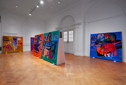 Bjarne Melgaard, Bodyparty (Substance Paintings) at Thaddaeus Ropac, photo 4