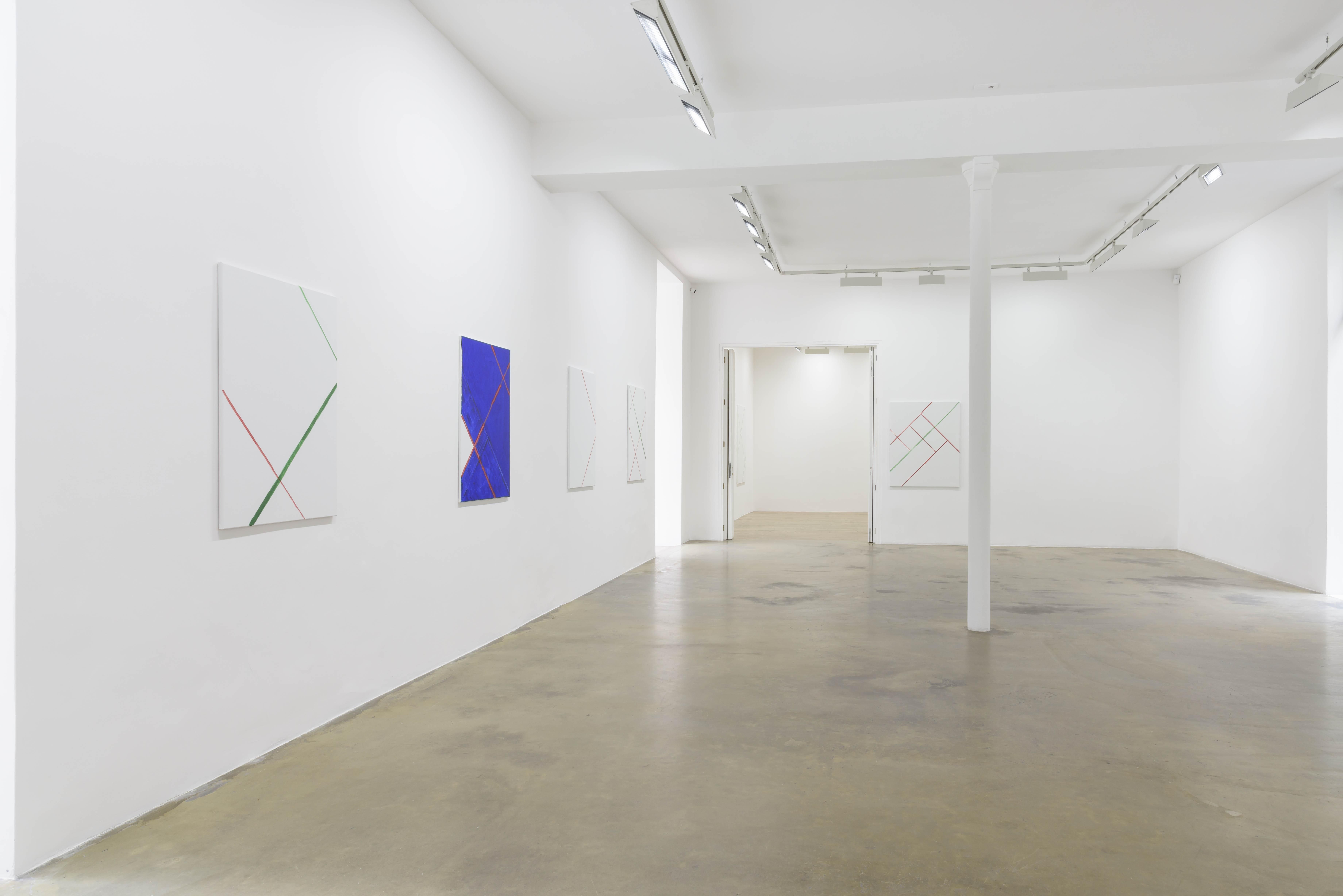 Michael Krebber, Cartouche Paintings at Chantal Crousel, photo 3