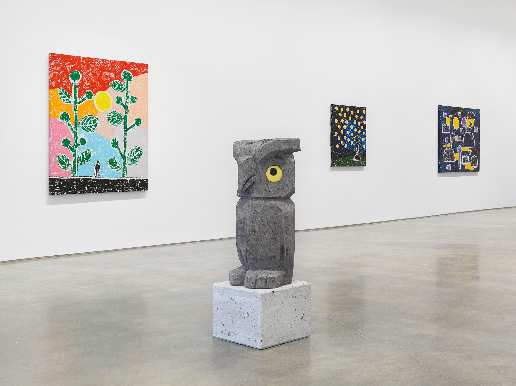 Olaf Breuning, Rain at Metro Pictures, photo 2