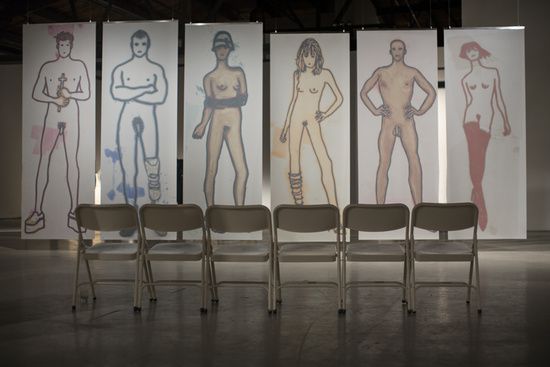 Ida Applebroog, The Ethics of Desire at Hauser & Wirth, photo 2