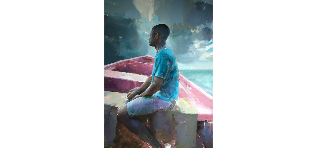 Jerome Lagarrigue, Shoreline at Fridman Gallery, photo 2