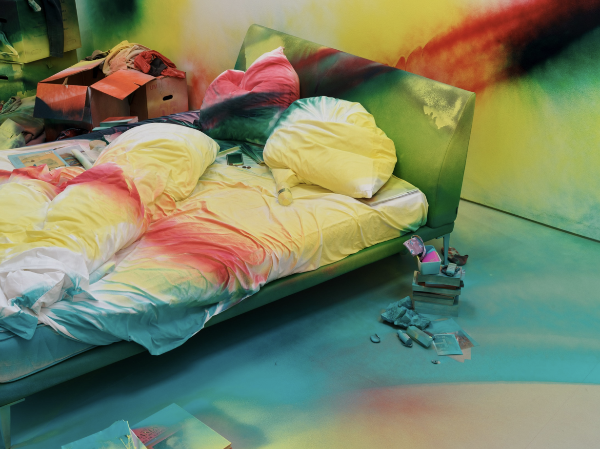 Katharina Grosse, The Bed at Max Hetzler, photo 6