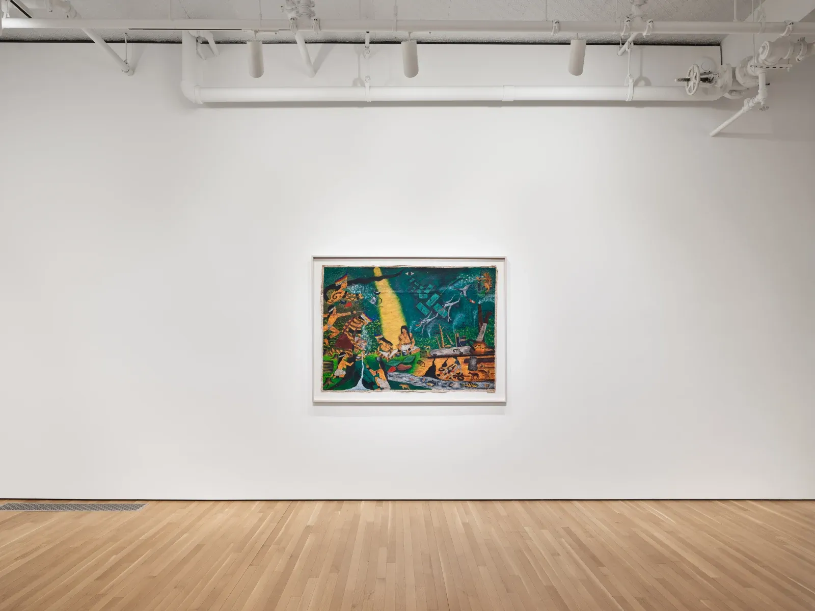 Santiago Yahuarcani, Flight of the White Heron Clan at Stephen Friedman, photo 5