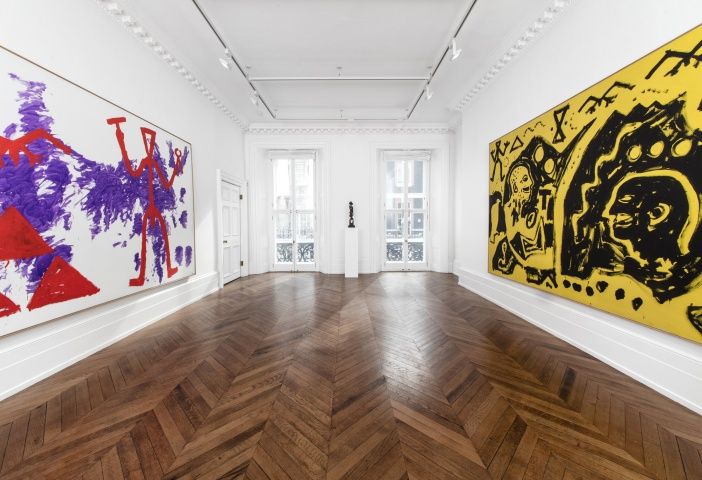 A.R. Penck, Paintings from the 1980s and Memorial to an Unknown East German Soldier at Michael Werner, photo 2
