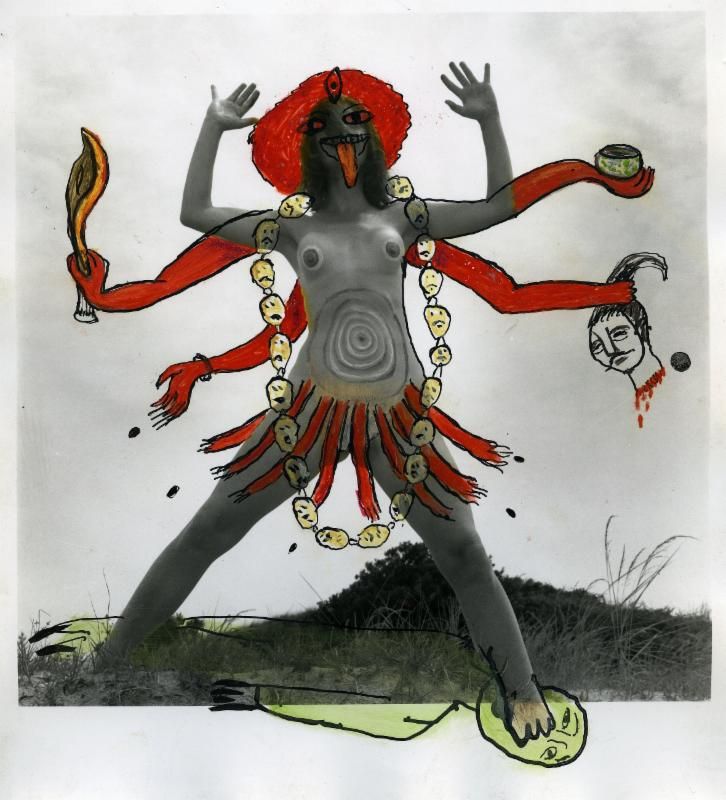 Mary Beth Edelson, The Devil Giving Birth To The Patriarchy at David Lewis, photo 8