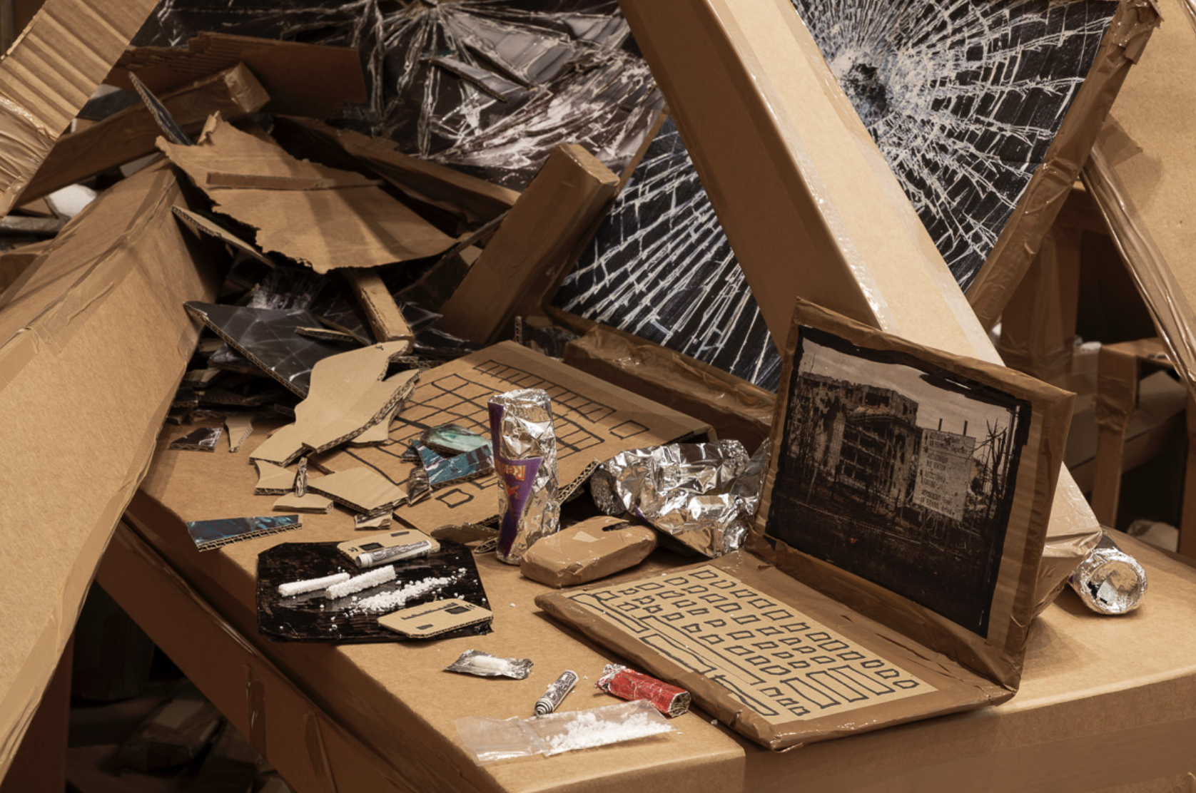 Thomas Hirschhorn, Fake It, Fake It – Till You Fake It. at Gladstone, photo 6