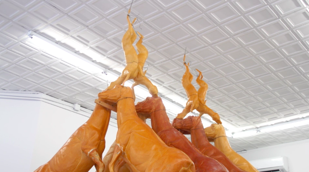 Bruce Nauman, Animal Pyramid at Gagosian, photo 4