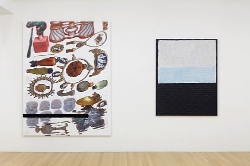 Sergej Jensen, Fabric Paintings at Buchholz, photo 2
