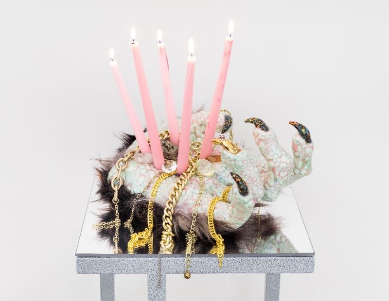 Shannon Goff & Roxanne Jackson, Flamethrowers at Elijah Wheat Showroom, photo 3