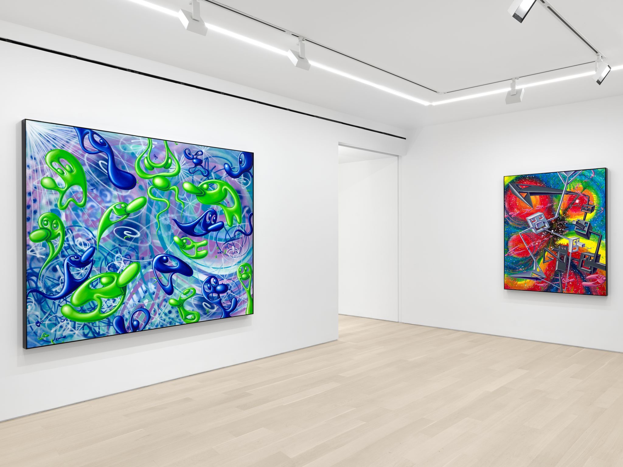Kenny Scharf, Dystopian Painting at Almine Rech, photo 9