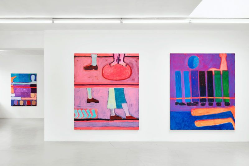 Katherine Bradford, Legs and Stripes at Campoli Presti, photo 2