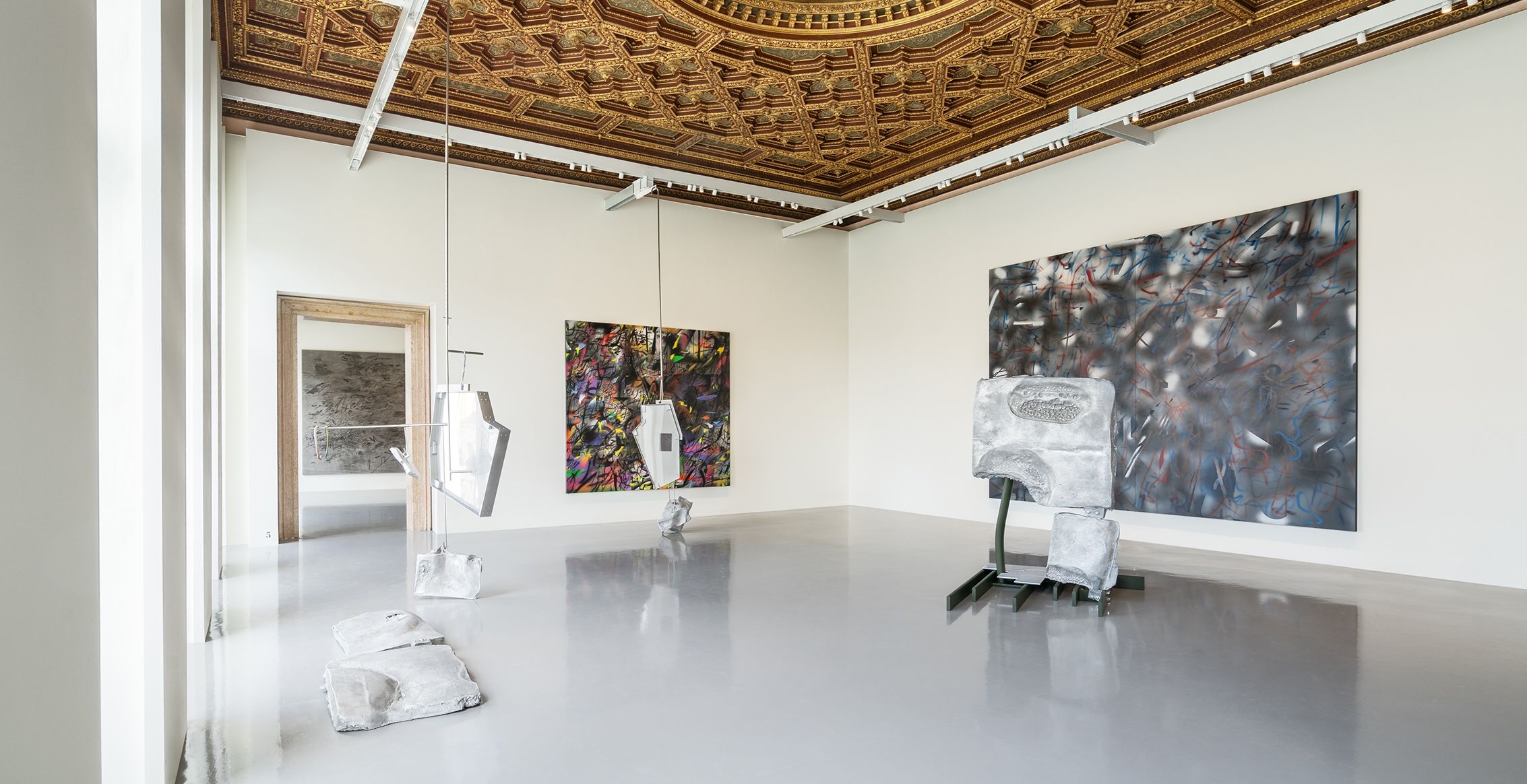 Julie Mehretu, Ensemble at Palazzo Grassi, photo 3