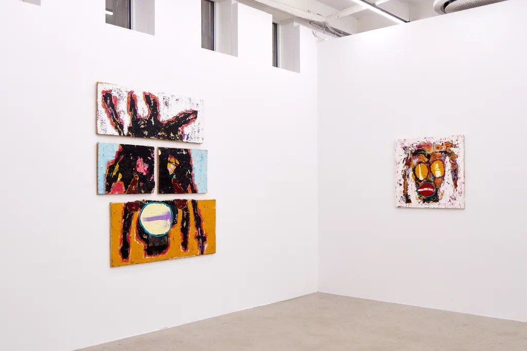 Jack Kabangu, Dark Face Paintings at Theo, photo 2