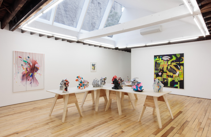 Joanne Greenbaum, New Paintings and Sculptures at Rachel Uffner, photo 2