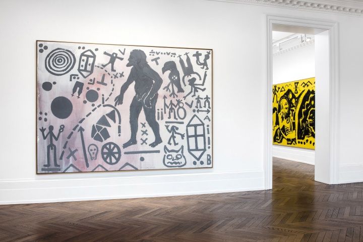 A.R. Penck, Paintings from the 1980s and Memorial to an Unknown East German Soldier at Michael Werner, photo 5
