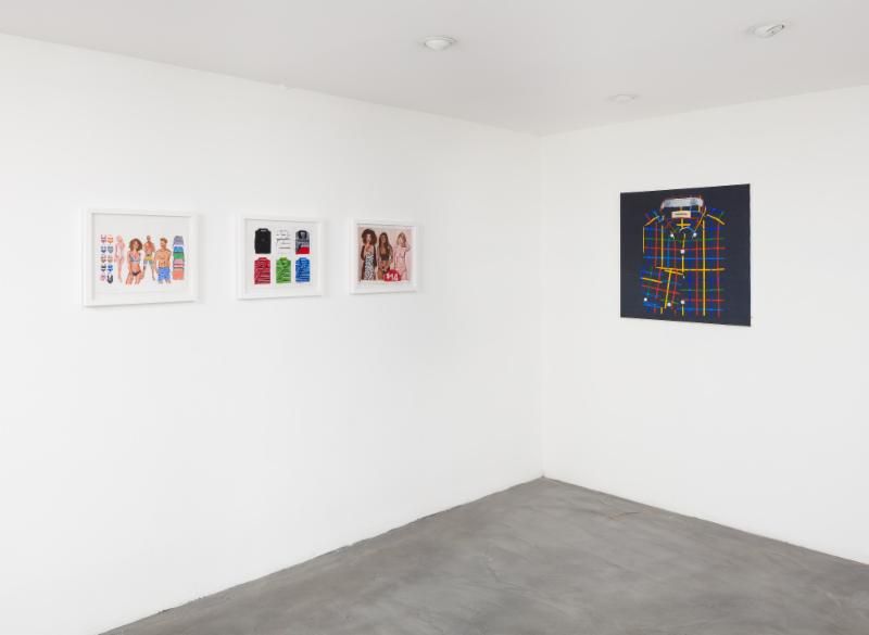 Walter Robinson, Shirt Paintings at Charlie James Gallery, photo 4