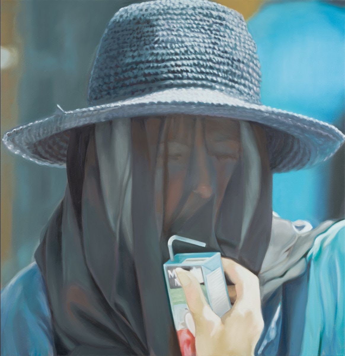 Shannon Cartier Lucy, Woman with a Juice Box at Soft Opening, photo 3