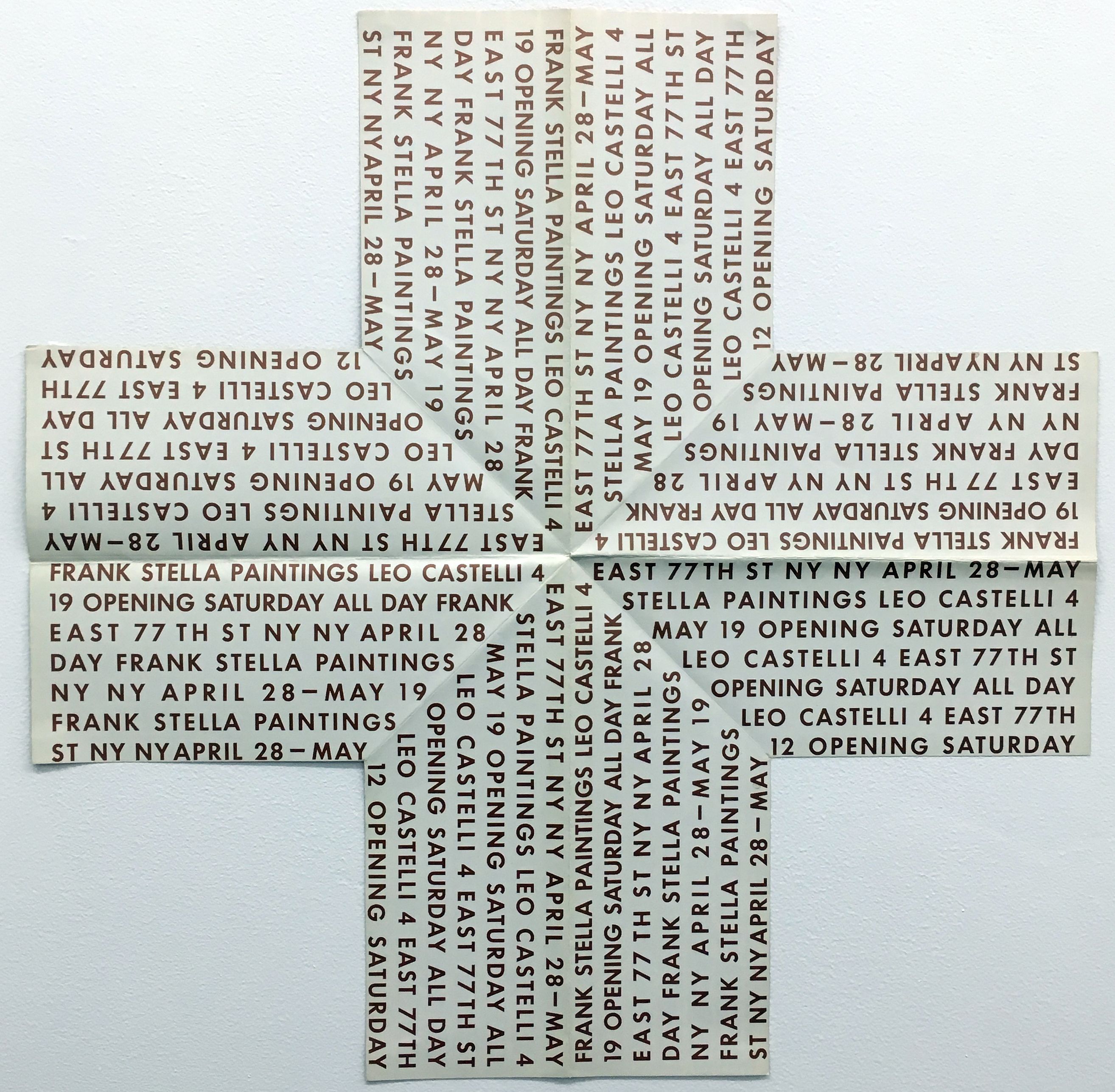 Frank Stella, Early Traces at Alden Projects, photo 4