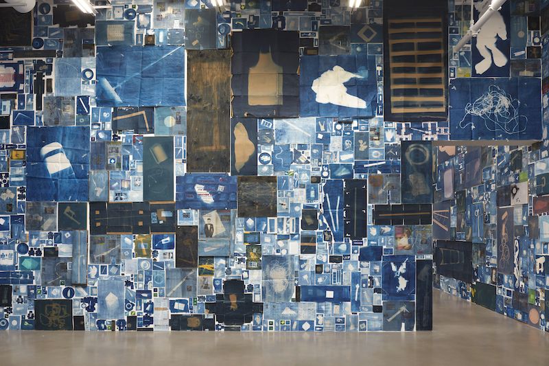 Walead Beshty, Abstract of A Partial Disassembling of an Invention Without a Future: Helter-Skelter and Random Notes in Which the Pulleys and Cogwheels Are Lying Around at Random All Over the Workbench at Petzel, photo 4