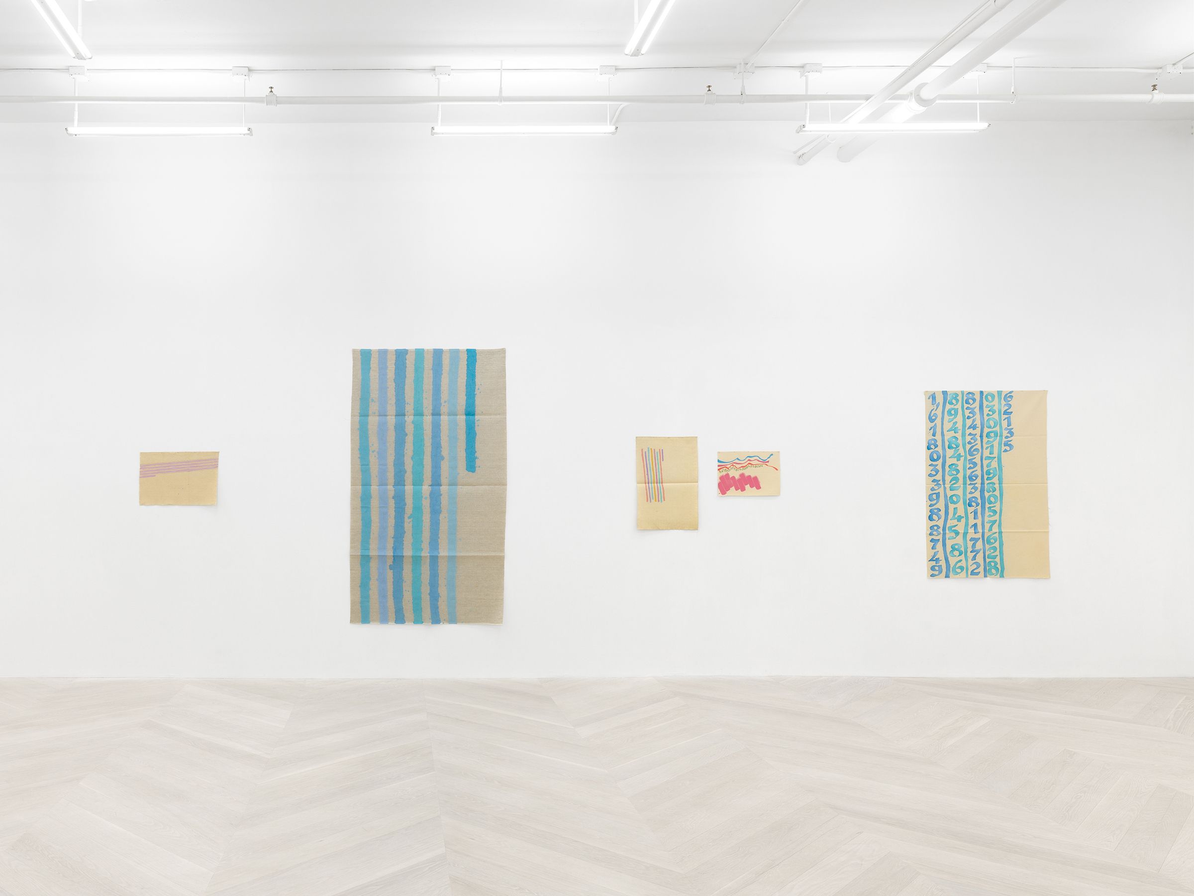 Giorgio Griffa, Consistently Through Variation at Casey Kaplan, photo 5