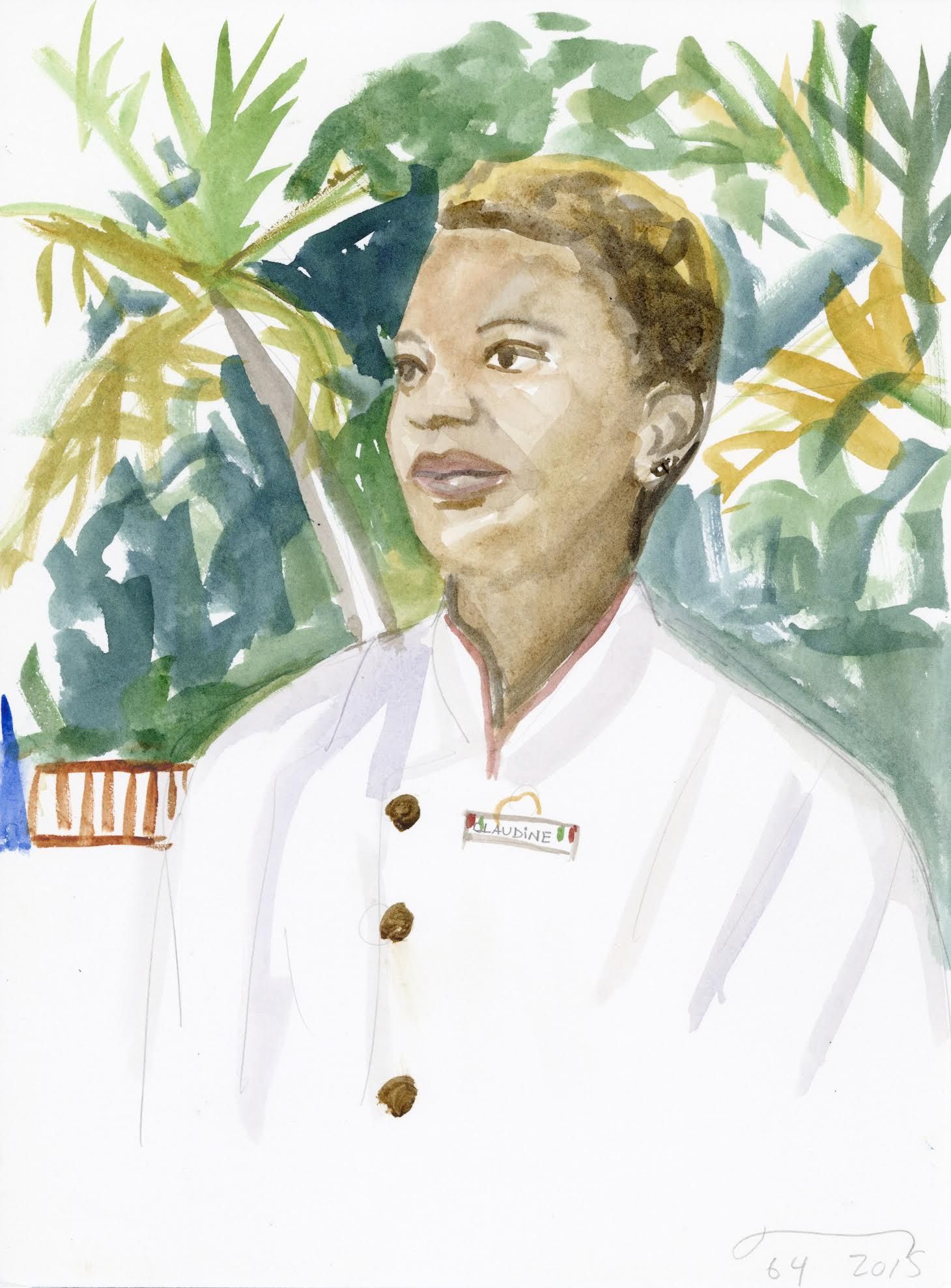 Brenda Zlamany, 366: A Watercolor Portrait a Day at The Opening Gallery, photo 2