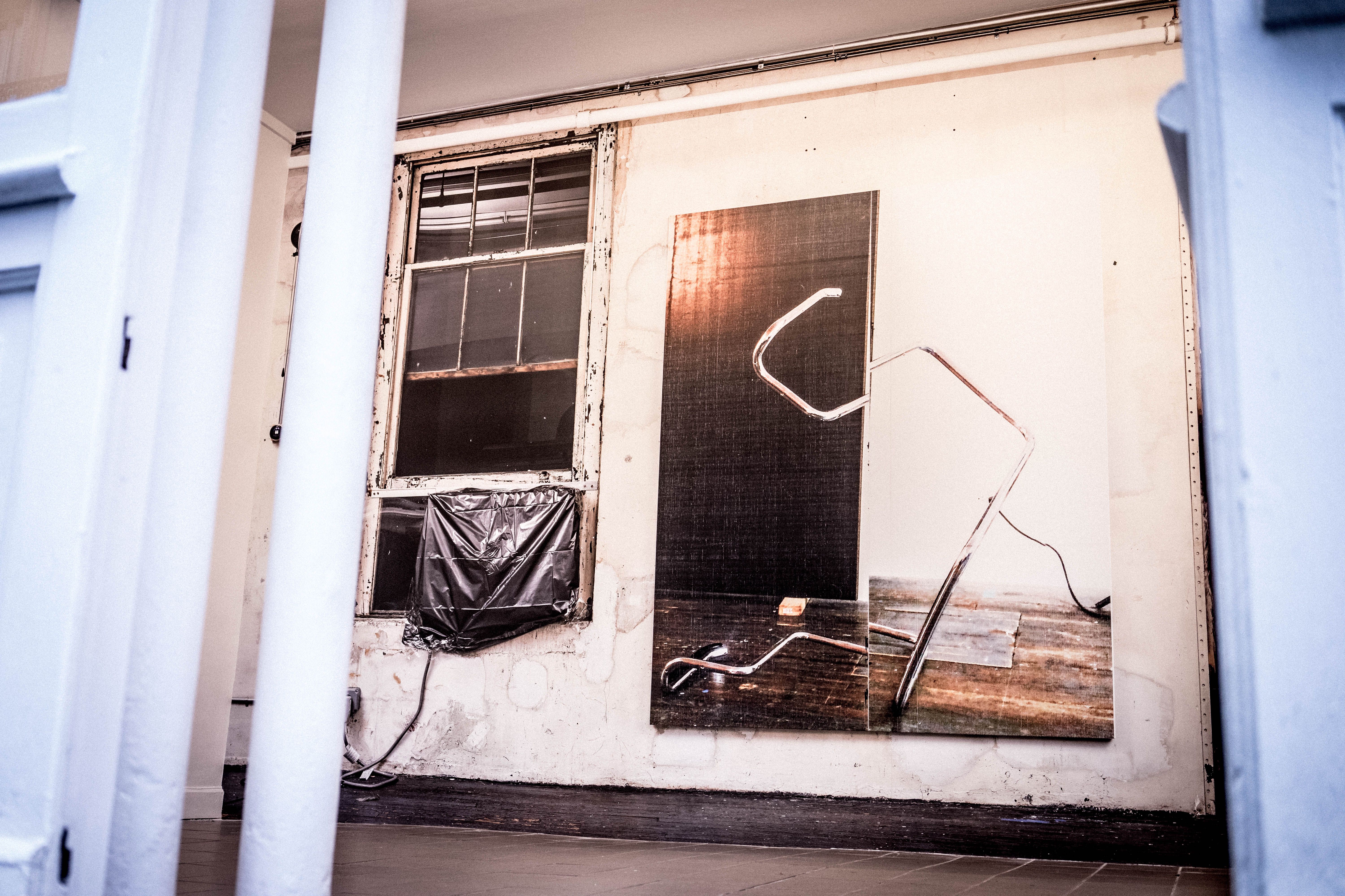 Wade Guyton, Wade Guyton at Le Mur, photo 2