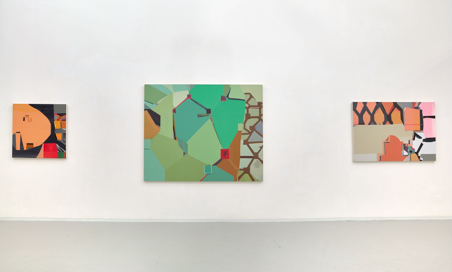 Mike Childs, The Journey: Grids, Color and Curvilinear forms, 2004 to 2020 at David Richard Gallery, photo 2