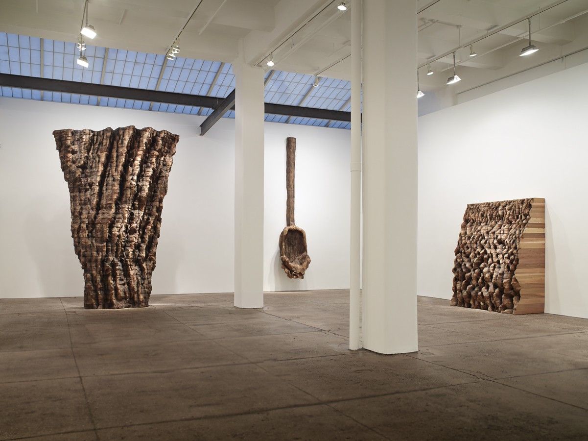 Ursula von Rydingsvard, Permeated Shield at Lelong & Co, photo 3