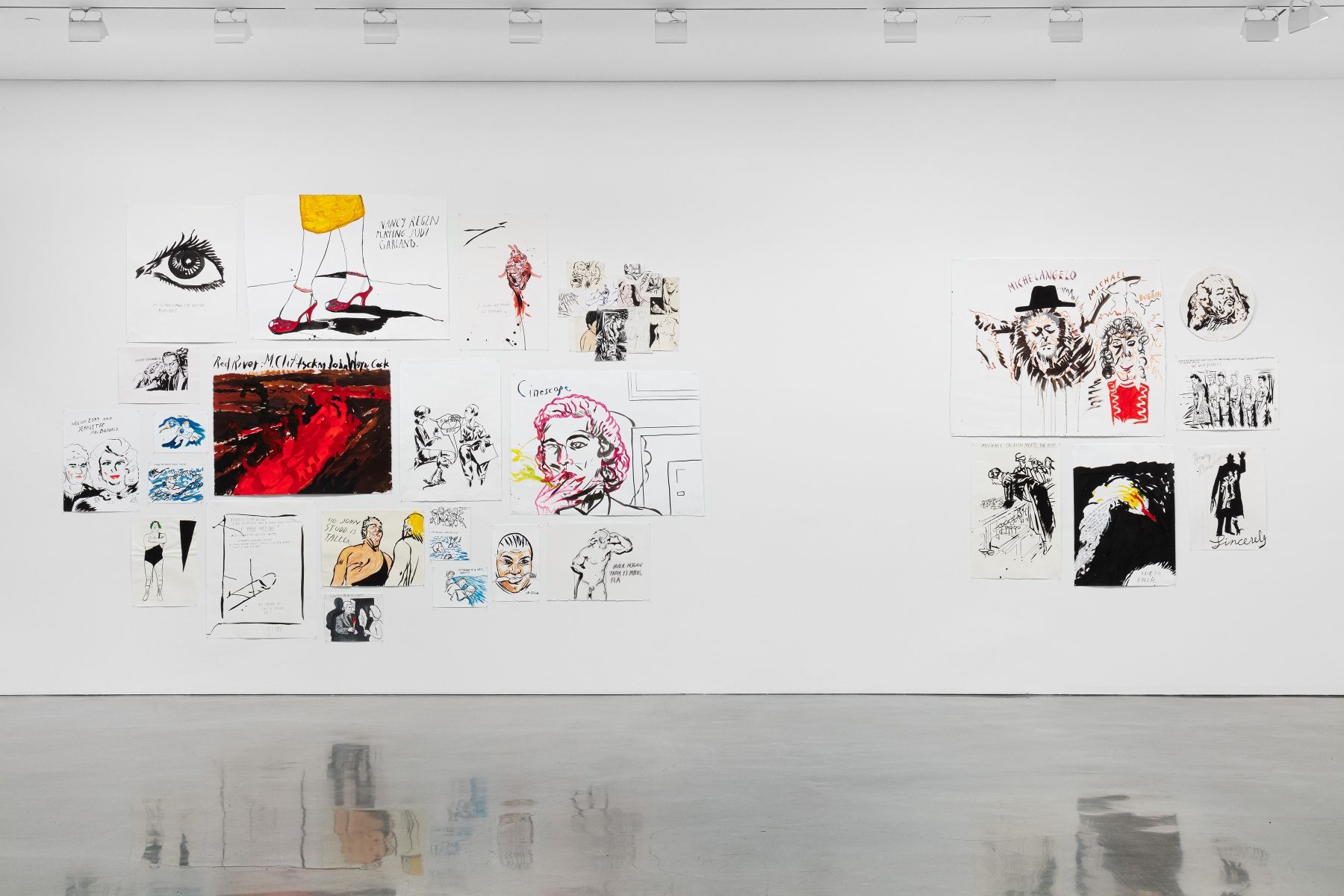 Raymond Pettibon, Pacific Ocean Pop at Regen Projects, photo 4
