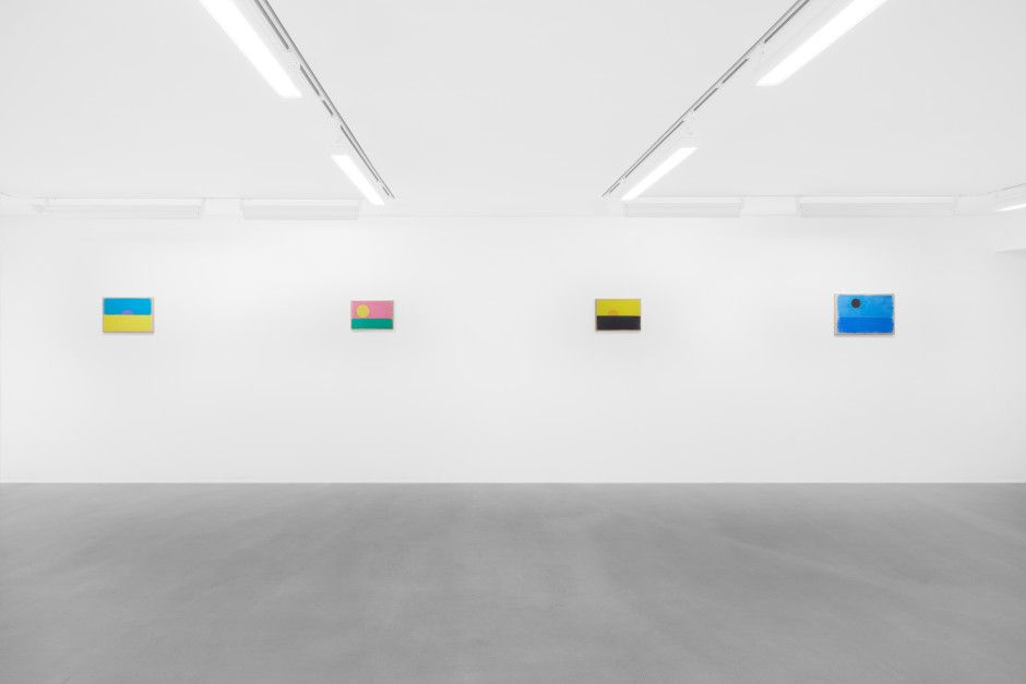 Ugo Rondinone, a sky . a sea . distant mountains . horses . spring . at Sadie Coles, photo 4