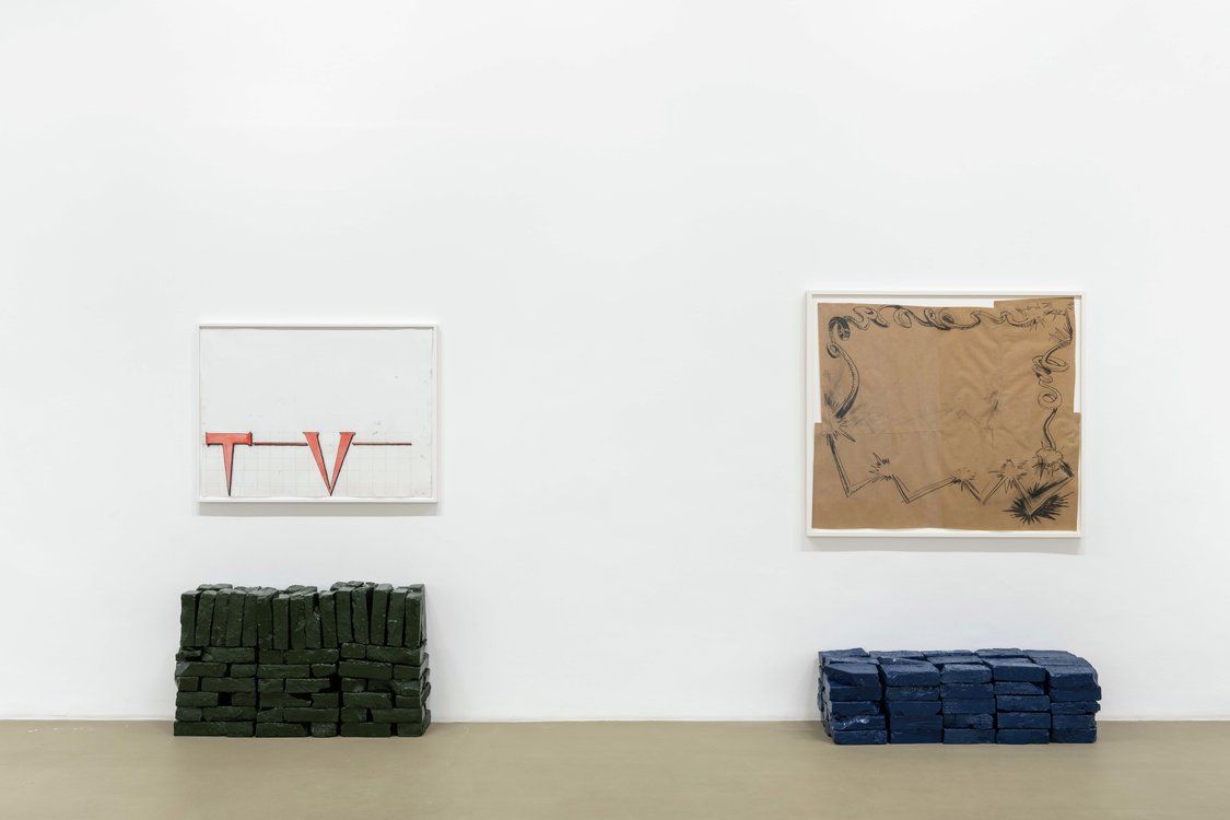 Matias Faldbakken, Beaten Ink, Upset Brick, Downcast Charcoal at Chantal Crousel, photo 2