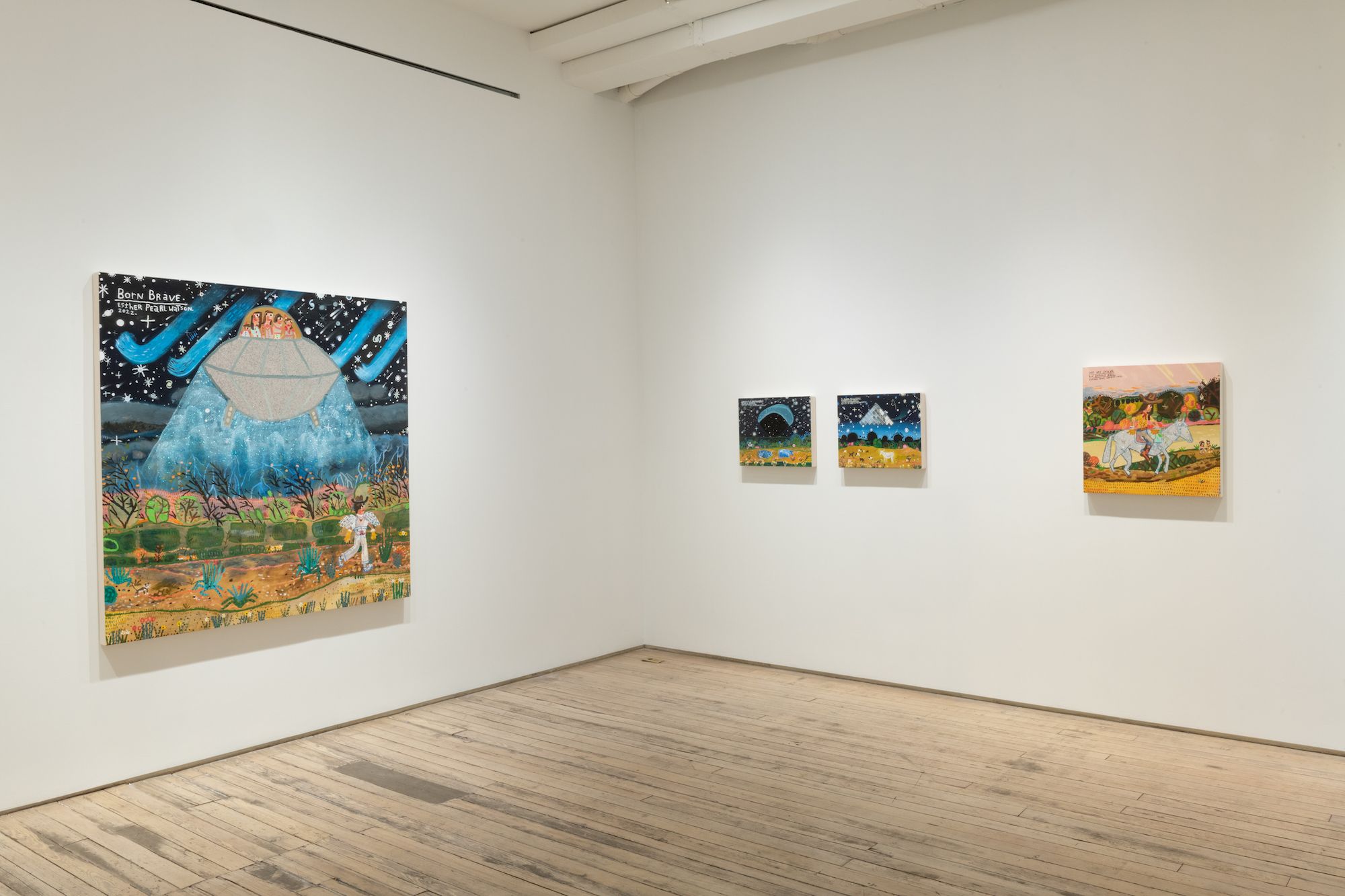 Esther Pearl Watson, Guardian of Eden at Andrew Edlin, photo 3