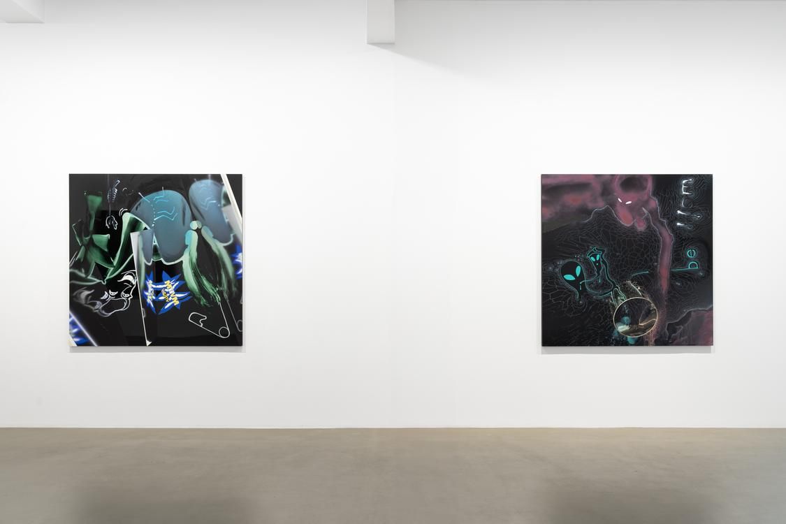Seth Price, Free Fall at Chantal Crousel, photo 2