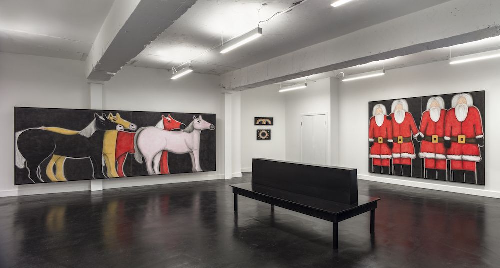 Andrew Sim, Four Rainbows, Three Werewolves, Four Trees, Four Santas & Five Horses (One With Wings) at Beyond The Modern Institute, photo 3