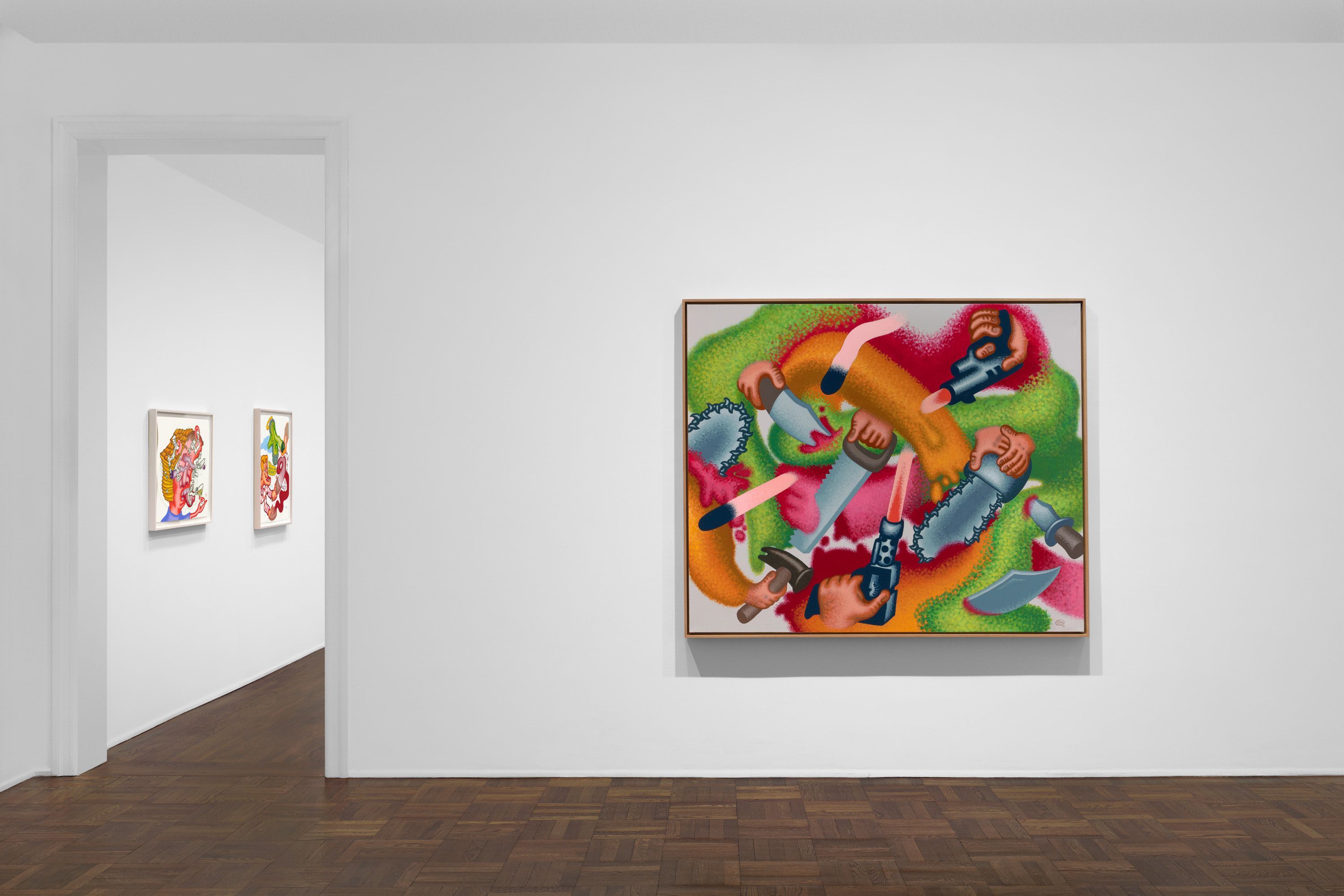 Peter Saul, New Paintings at Michael Werner, photo 3